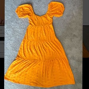 Orange maxi dress